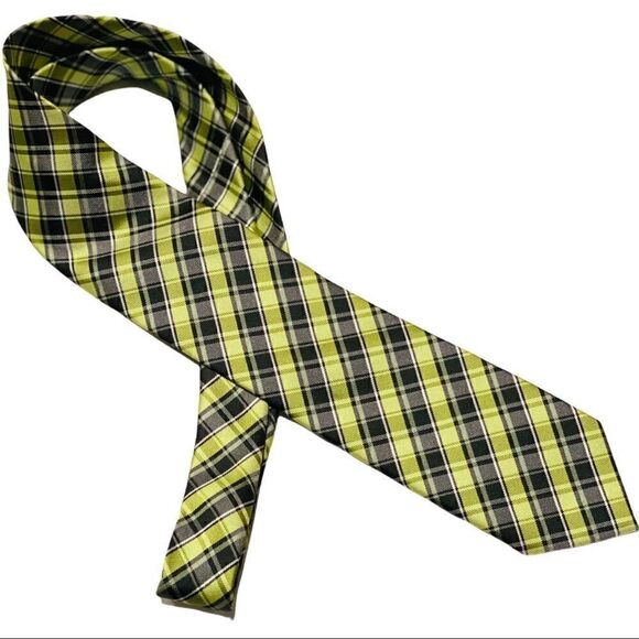 Velette Green & Black Classic Necktie - Picture 1 of 3
